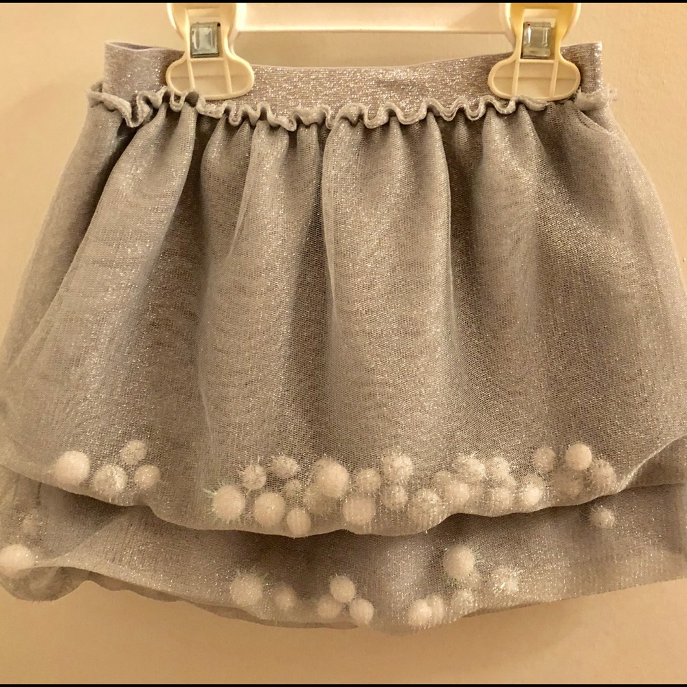 Cat and Jack pomp pomp skirt. Worn 1x.